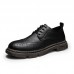 Men Comfy Round Toe Lace Up Oxfords Brogue Casual Shoes