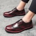 Men Brogue Craved Retro Gentleman Dress Shoes