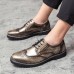 Men Brogue Craved Retro Gentleman Dress Shoes