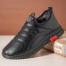 Men Warm Plush Lining Slip On Waterproof Soft Comfy Casual Shoes