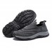 Men Knitted Fabric Breathable Slip Resistant Outdoor Walking Casual Shoes