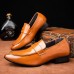 Men Slip  On Breathable Slip Resistant Fashion Business Dress Shoes