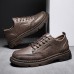 Men Comfy Round Toe Oxfords Lace Up Casual Shoes