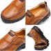 Men Non  slip Soft Slip On Breathable Casual Business Leather Shoes